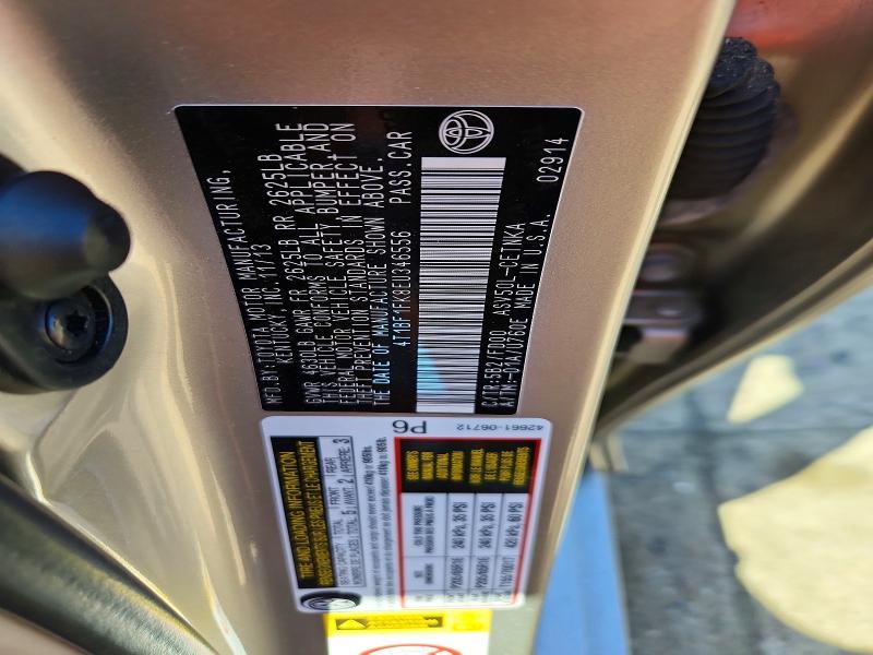 2014 Toyota Camry მანქანა იყიდება აუქციონზე, vin: 4T1BF1FK8EU346556, აუქციონის ნომერი: 55071706