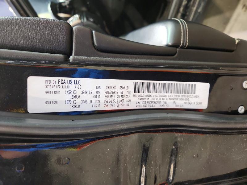 2015 Jeep Grand Cherokee მანქანა იყიდება აუქციონზე, vin: 1C4RJFBG9FC862447, აუქციონის ნომერი: 54114846