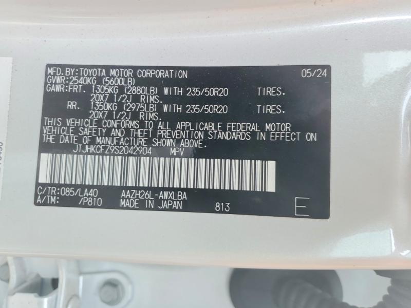 Продаж на аукціоні авто 2025 Lexus Nx 450h+, vin: JTJHKCFZ9S2042904, номер лоту: 54602646