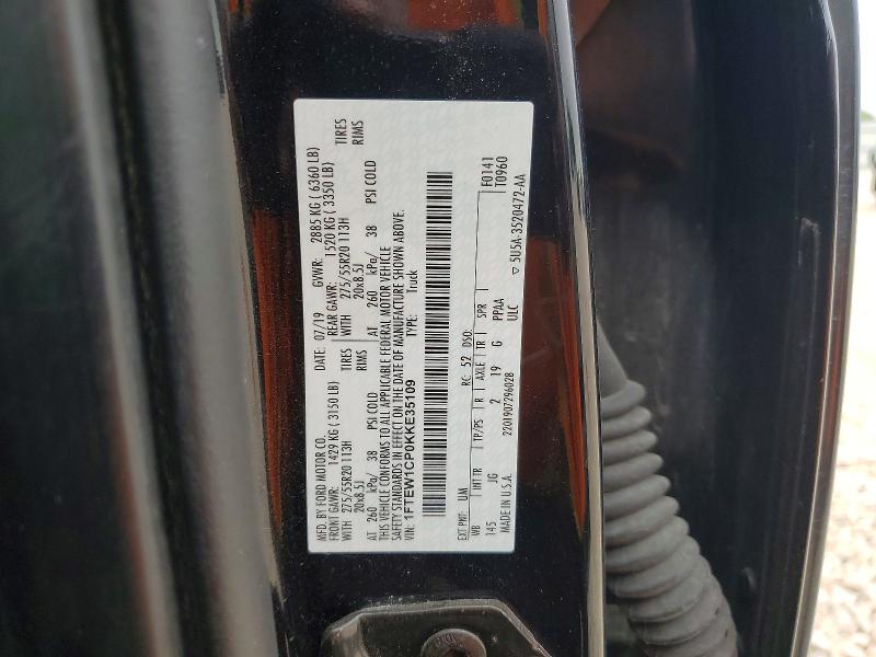 Продаж на аукціоні авто 2019 Ford F150, vin: 1FTEW1CP0KKE35109, номер лоту: 52486696