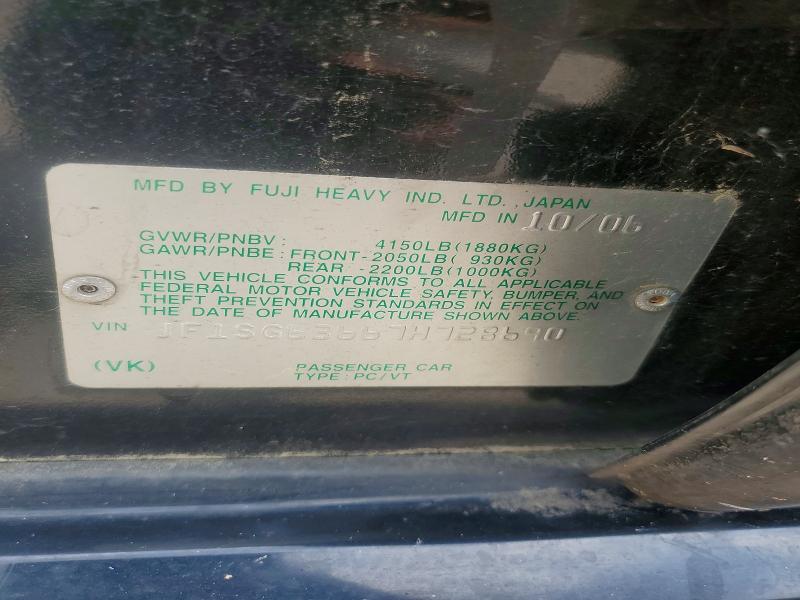Aukcja sprzedaży 2007 Subaru Forester, vin: JF1SG63667H728690, numer aukcji: 55723336