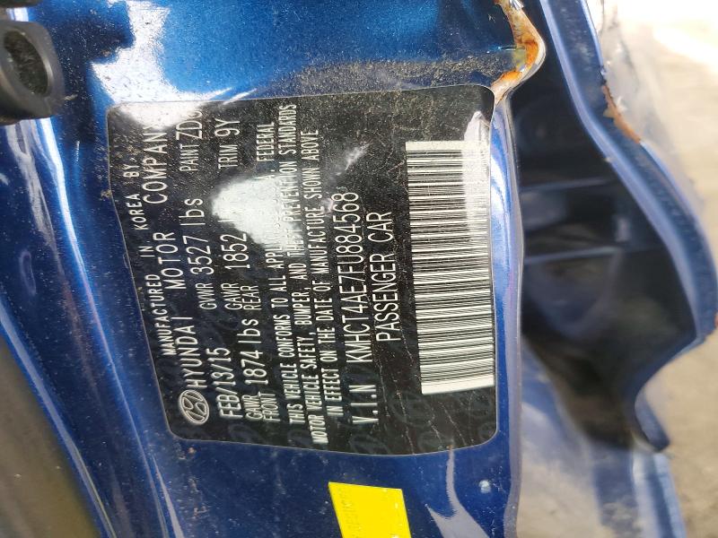 Продаж на аукціоні авто 2015 Hyundai Accent, vin: KMHCT4AE7FU884568, номер лоту: 53700506