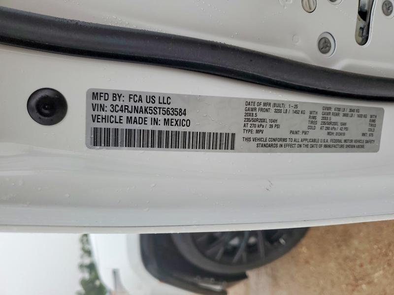 55156336 :رقم المزاد ، 3C4RJNAK5ST563584 vin ، 2025 Jeep Wagoneer S مزاد بيع