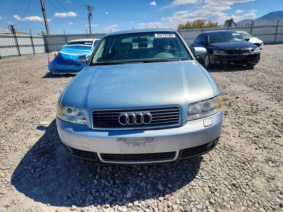 2002 Audi A4 მანქანა იყიდება აუქციონზე, vin: WAULC68E52A168282, აუქციონის ნომერი: 53772136