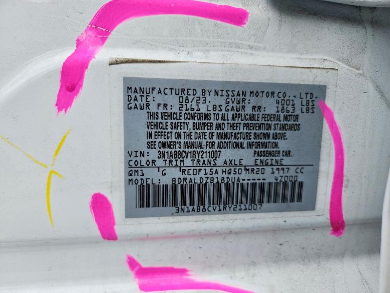 Aukcja sprzedaży 2024 Nissan Sentra, vin: 3N1AB8CV1RY211007, numer aukcji: 55381166