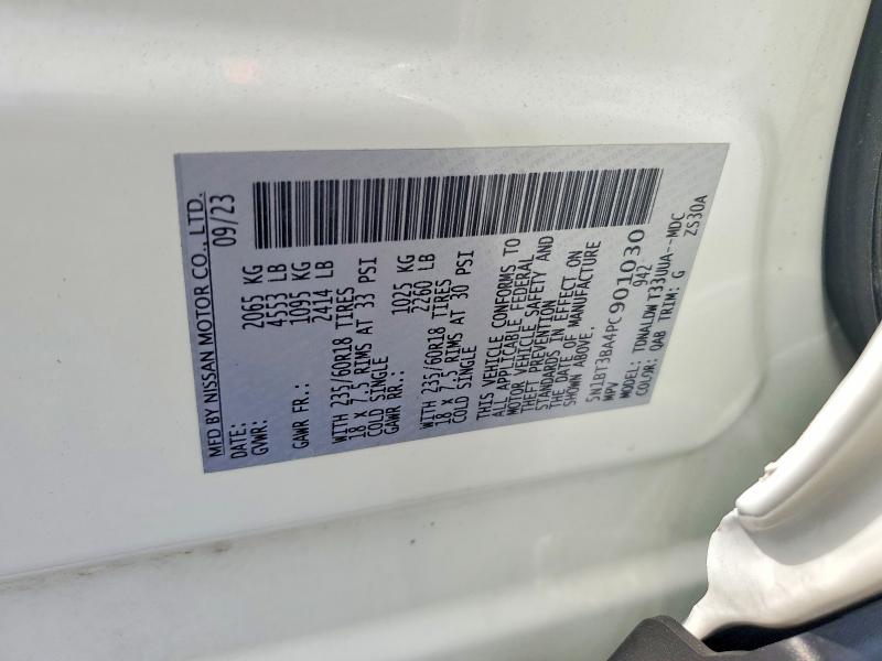52886386 :رقم المزاد ، 5N1BT3BA4PC901030 vin ، 2023 Nissan Rogue مزاد بيع