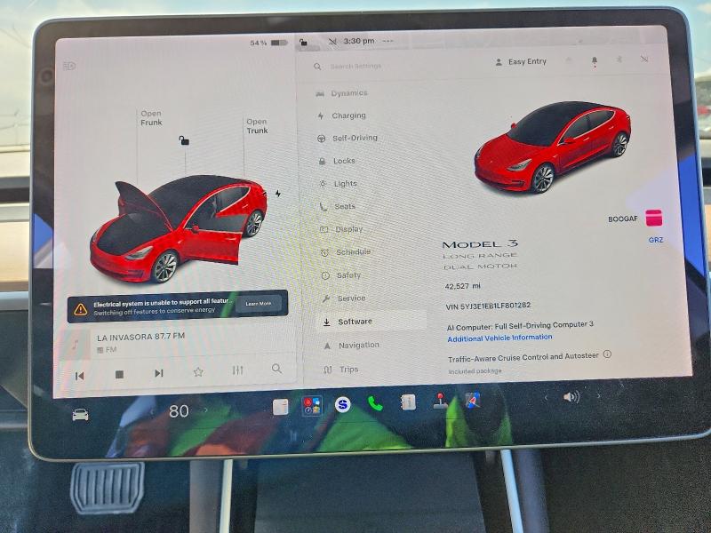 Aukcja sprzedaży 2020 Tesla Model 3, vin: 5YJ3E1EB1LF801282, numer aukcji: 53339556