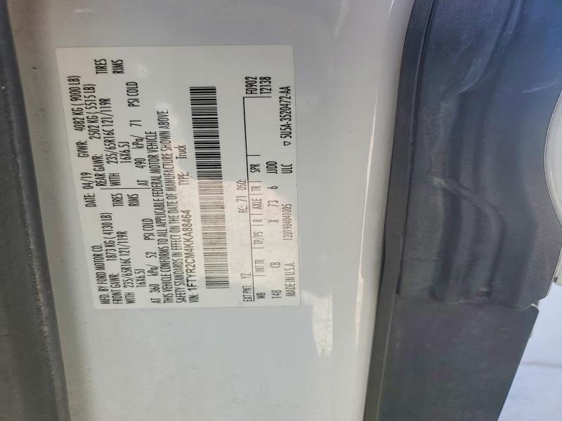 Продаж на аукціоні авто 2019 Ford Transit, vin: 1FTYR2CM4KKA88464, номер лоту: 52943696