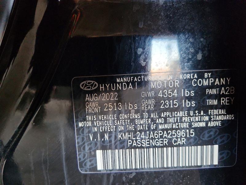 Продаж на аукціоні авто 2023 Hyundai Sonata, vin: KMHL24JA6PA259615, номер лоту: 53427246