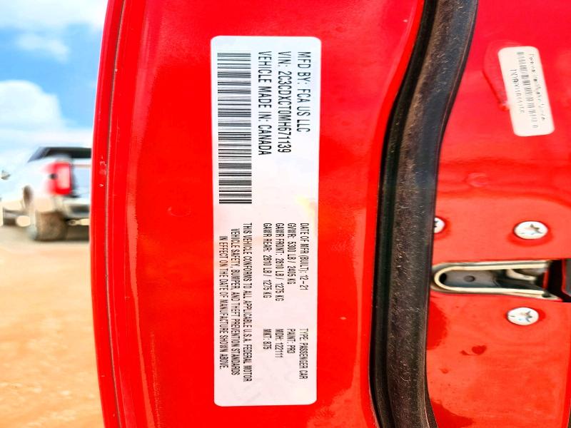 2021 Dodge Charger მანქანა იყიდება აუქციონზე, vin: 2C3CDXCT0MH671139, აუქციონის ნომერი: 54312886