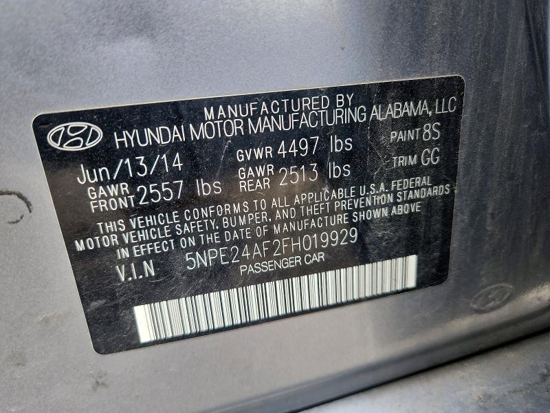 Aukcja sprzedaży 2015 Hyundai Sonata, vin: 5NPE24AF2FH019929, numer aukcji: 52671956