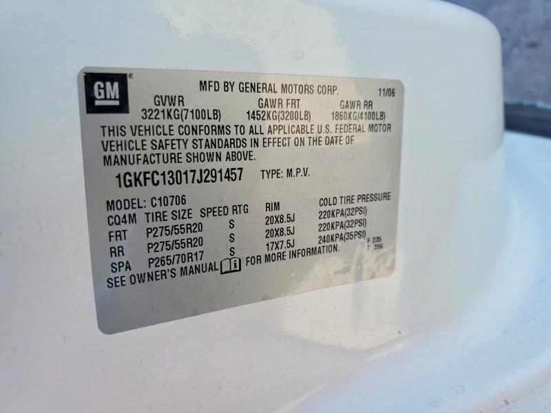 Продаж на аукціоні авто 2007 Gmc Yukon, vin: 1GKFC13017J291457, номер лоту: 52082256