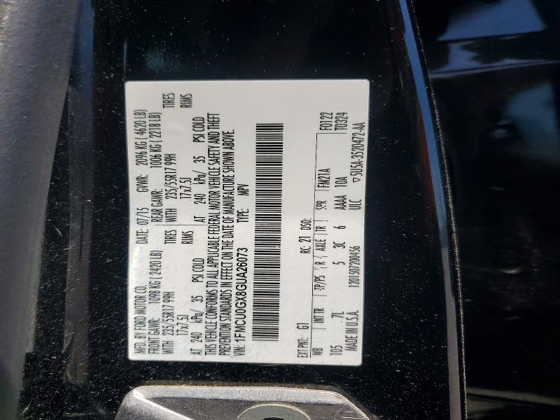 Aukcja sprzedaży 2016 Ford Escape, vin: 1FMCU0GX8GUA26073, numer aukcji: 52337406