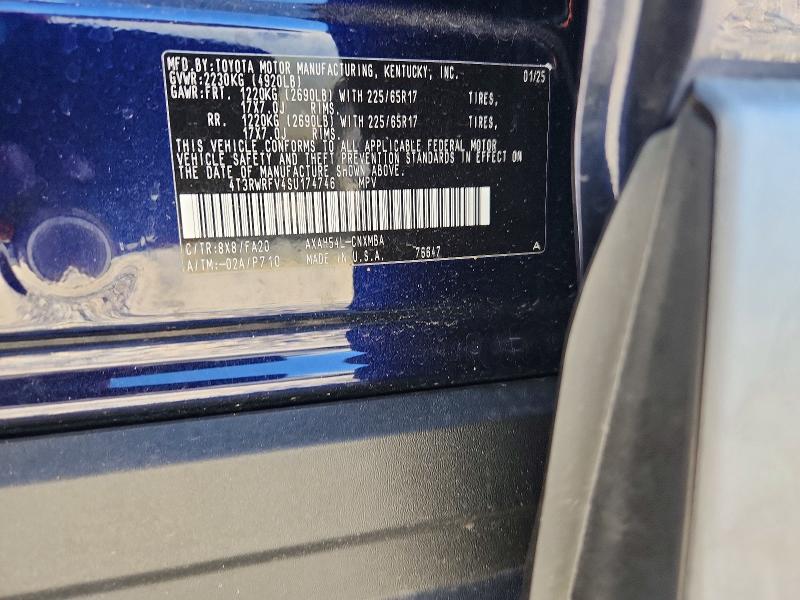 Aukcja sprzedaży 2025 Toyota Rav4 Hybrid, vin: 4T3RWRFV4SU174746, numer aukcji: 53312926