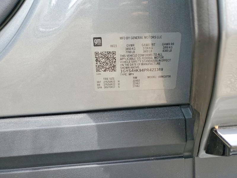 53116886 :رقم المزاد ، 1GYS4HK94PR421369 vin ، 2023 Cadillac Escalade مزاد بيع