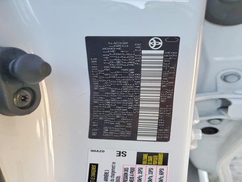 52325066 :رقم المزاد ، 5YFB4MDE1TP416188 vin ، 2026 Toyota Corolla مزاد بيع