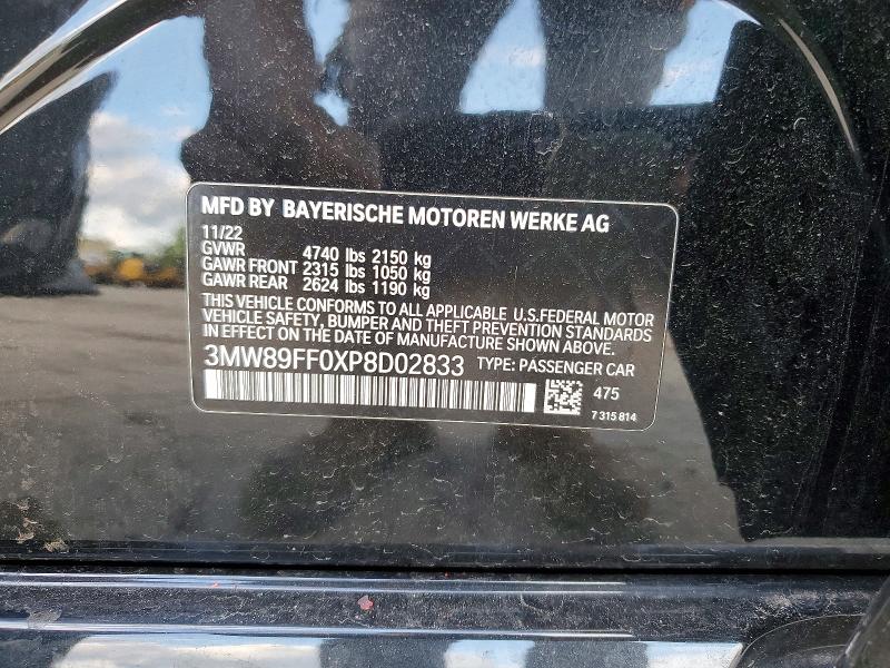 Aukcja sprzedaży 2023 Bmw 330xi, vin: 3MW89FF0XP8D02833, numer aukcji: 53267936
