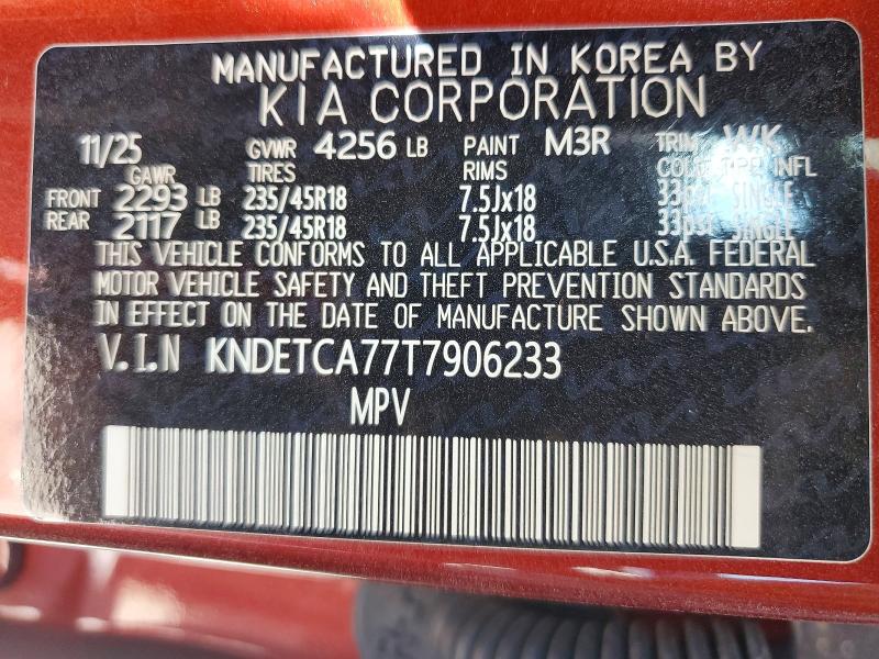 Aukcja sprzedaży 2026 Kia Seltos, vin: KNDETCA77T7906233, numer aukcji: 55062656