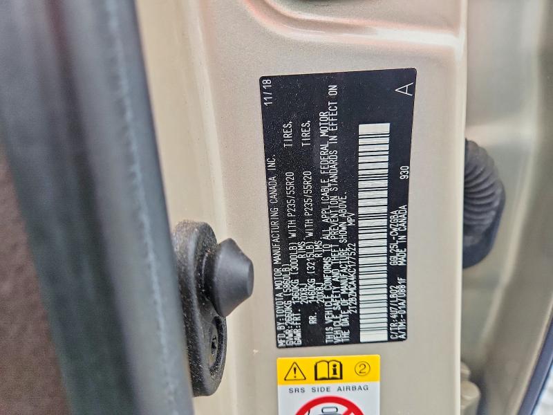 Aukcja sprzedaży 2019 Lexus Rx 350, vin: 2T2BZMCA4KC177522, numer aukcji: 52575466