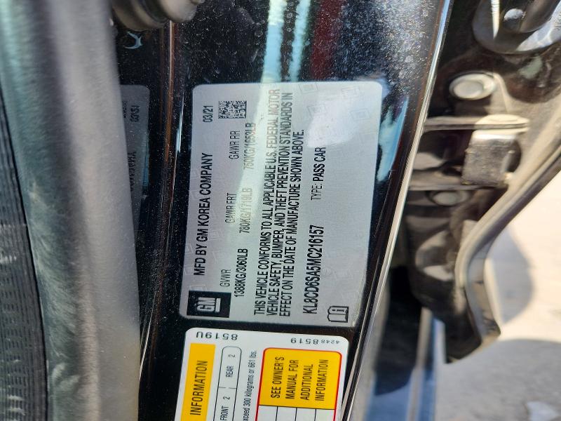 Продажа на аукционе авто 2021 Chevrolet Spark, vin: KL8CD6SA5MC216157, номер лота: 52967276