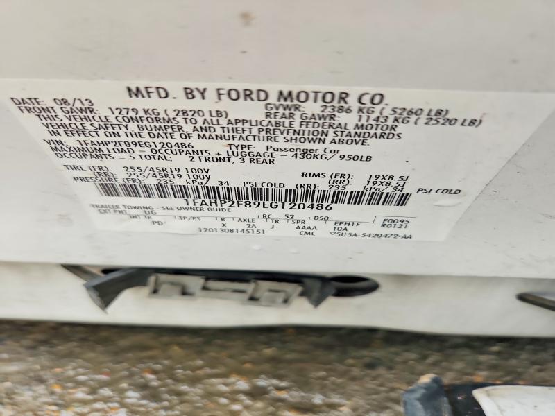 Aukcja sprzedaży 2014 Ford Taurus, vin: 1FAHP2F89EG120486, numer aukcji: 54246936
