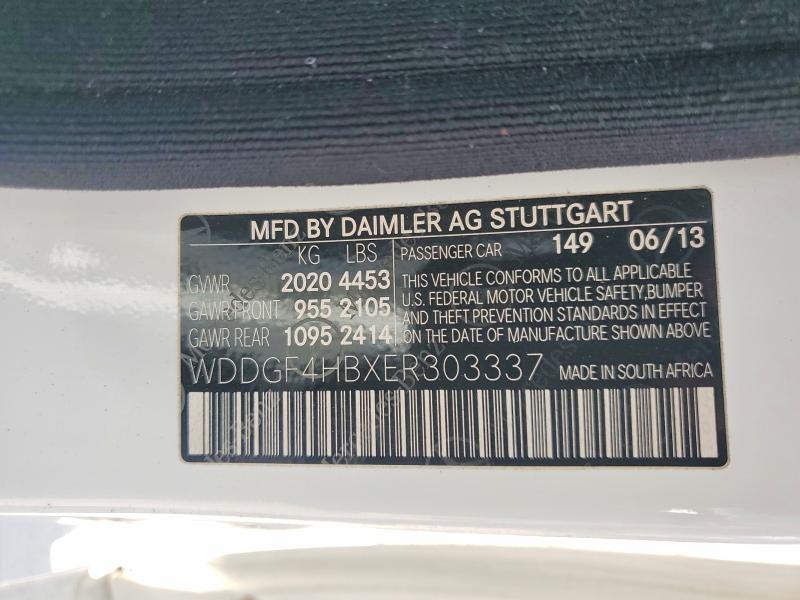 Auction sale of the 2014 Mercedes-benz C, vin: WDDGF4HBXER303337, lot number: 52186386