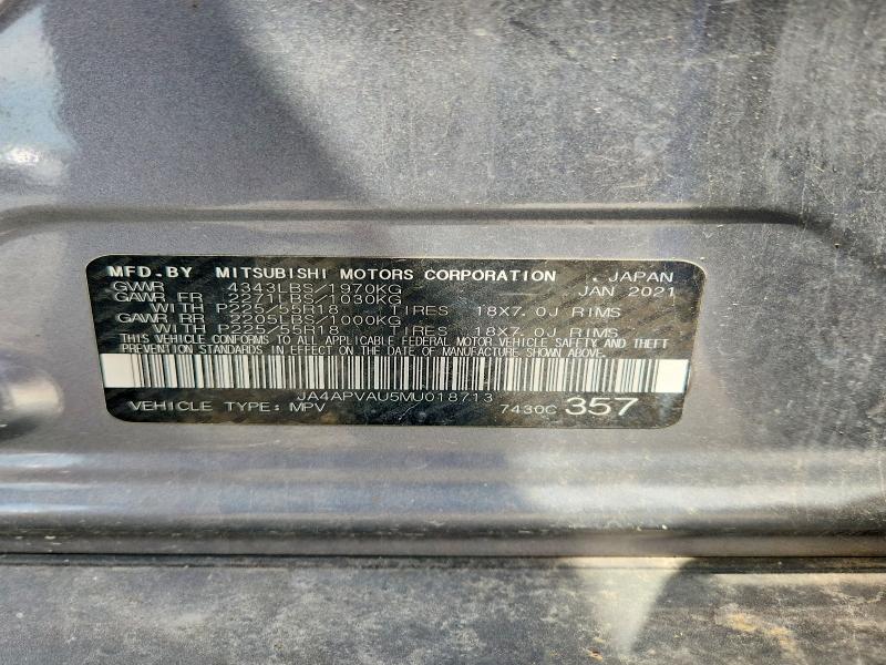 Продажа на аукционе авто 2021 Mitsubishi Outlander Sport, vin: JA4APVAU5MU018713, номер лота: 53372956