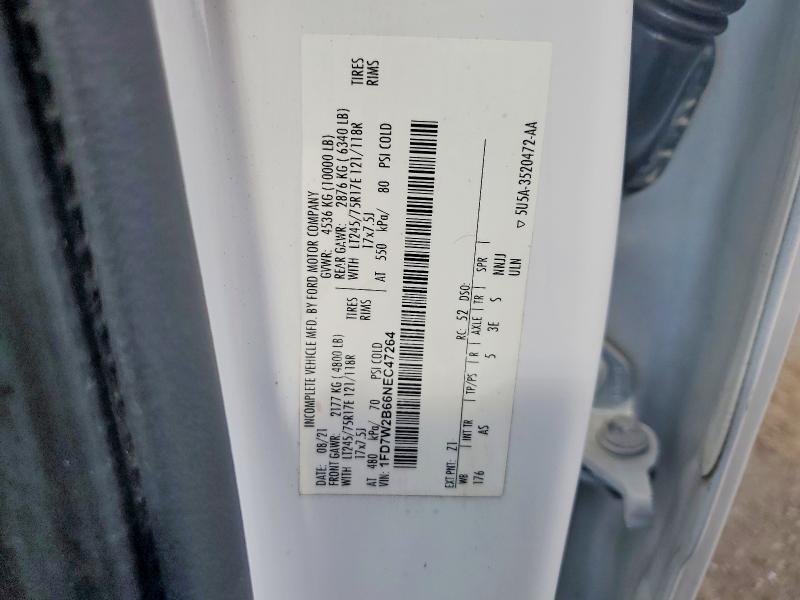 2022 Ford F250 მანქანა იყიდება აუქციონზე, vin: 1FD7W2B66NEC47264, აუქციონის ნომერი: 54606276