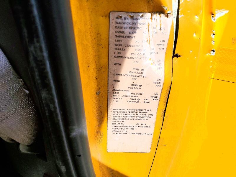 Aukcja sprzedaży 2019 Chev Express Ca, vin: 1GB3GRBG3K1141234, numer aukcji: 52196186
