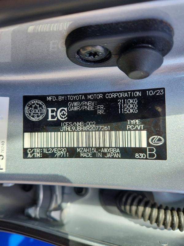 2024 Lexus Ux მანქანა იყიდება აუქციონზე, vin: JTHL9JBHXR2077261, აუქციონის ნომერი: 50463646