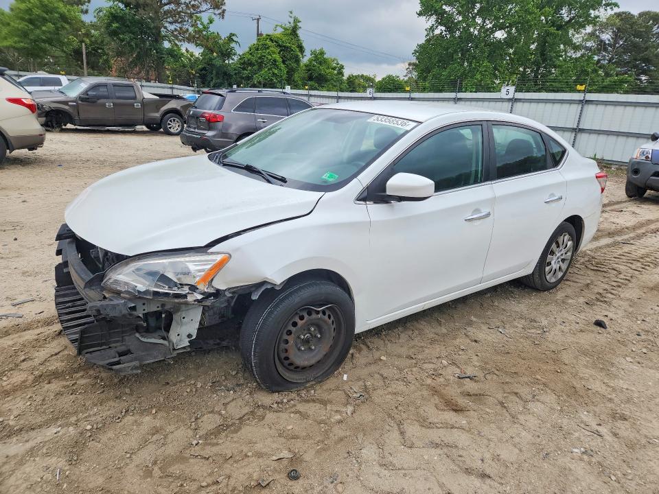 2014 Nissan Sentra მანქანა იყიდება აუქციონზე, vin: 3N1AB7APXEY283378, აუქციონის ნომერი: 53358536