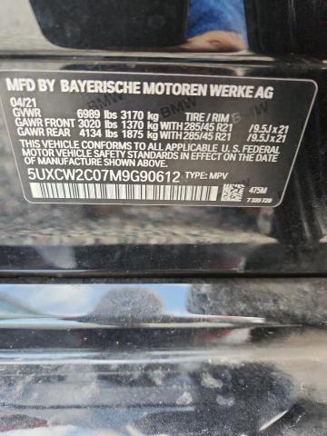 Aukcja sprzedaży 2021 Bmw X7, vin: 5UXCW2C07M9G90612, numer aukcji: 52296676