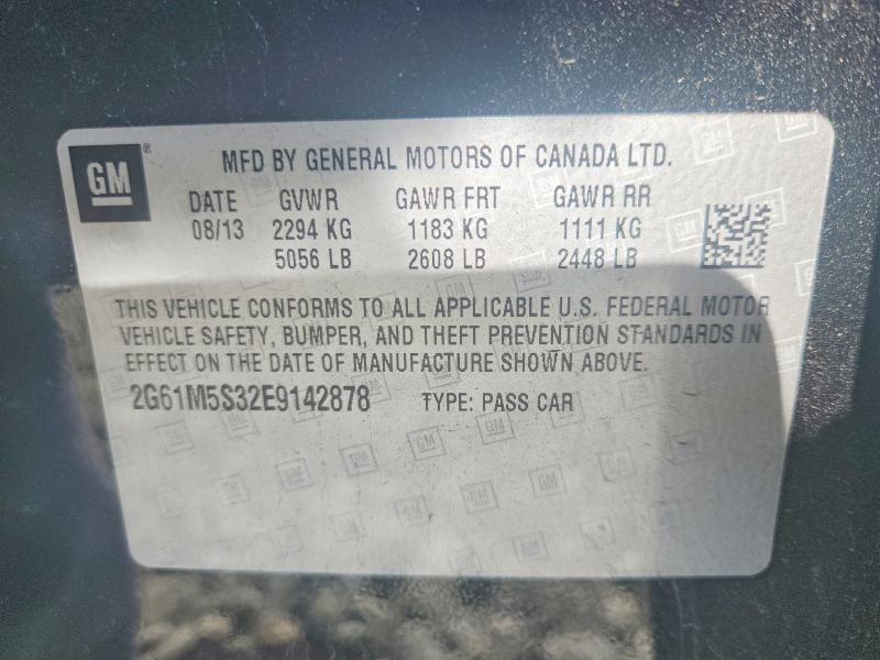 52329016 :رقم المزاد ، 2G61M5S32E9142878 vin ، 2014 Cadillac Xts مزاد بيع