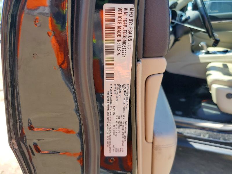2021 Jeep Grand Cherokee მანქანა იყიდება აუქციონზე, vin: 1C4RJFBG5MC672271, აუქციონის ნომერი: 52194116