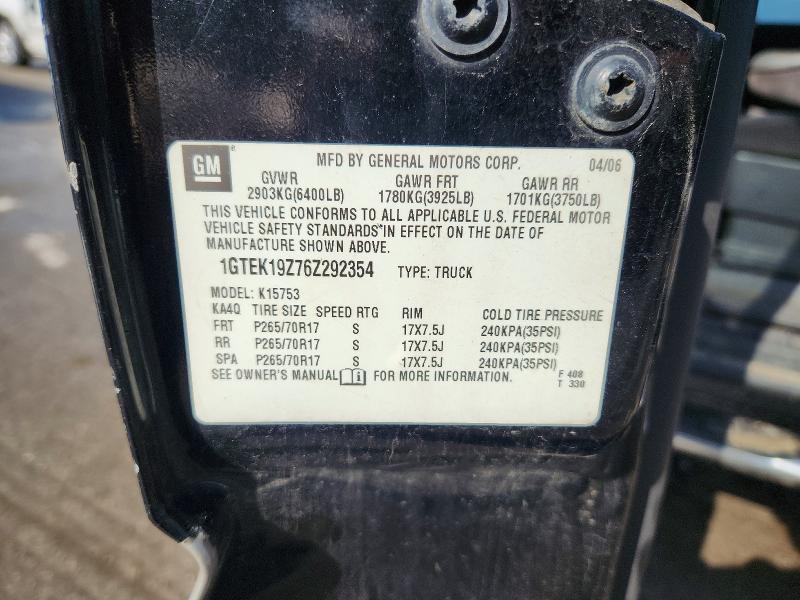 Aukcja sprzedaży 2006 Gmc New Sierra, vin: 1GTEK19Z76Z292354, numer aukcji: 53345916