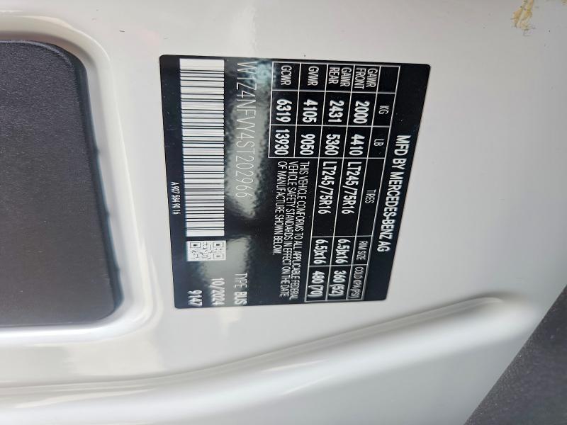Aukcja sprzedaży 2025 Mercedes-benz Sprinter, vin: W1Z4NFVY4ST202966, numer aukcji: 55068966