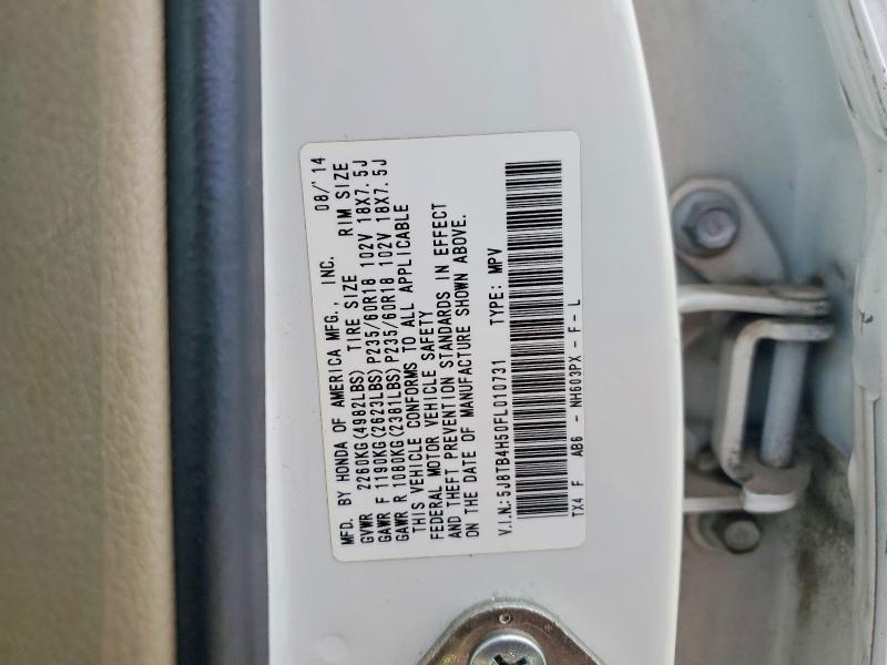 Продажа на аукционе авто 2015 Acura Rdx, vin: 5J8TB4H50FL010731, номер лота: 54303006