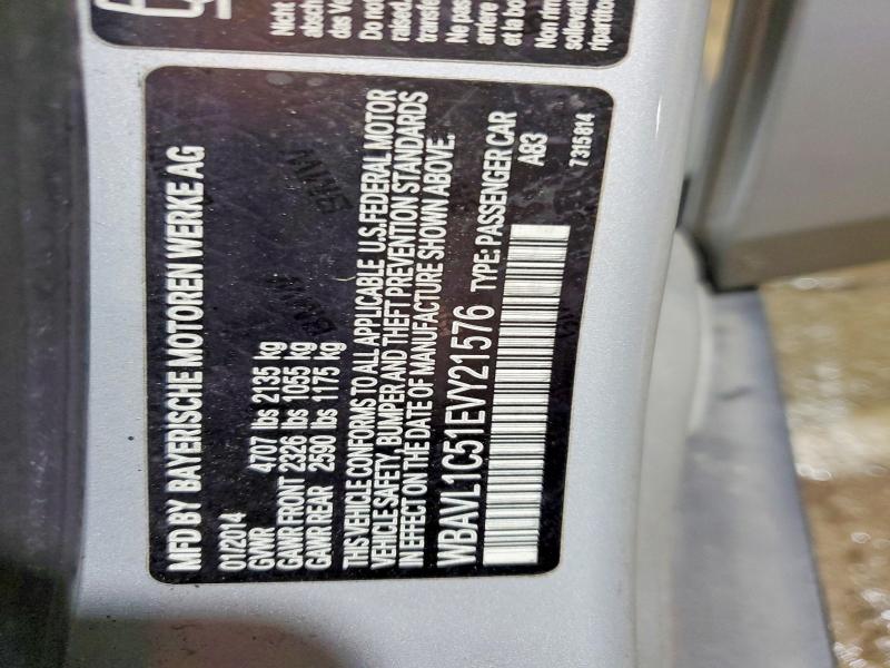 Продаж на аукціоні авто 2014 Bmw X1, vin: WBAVL1C51EVY21576, номер лоту: 54322896