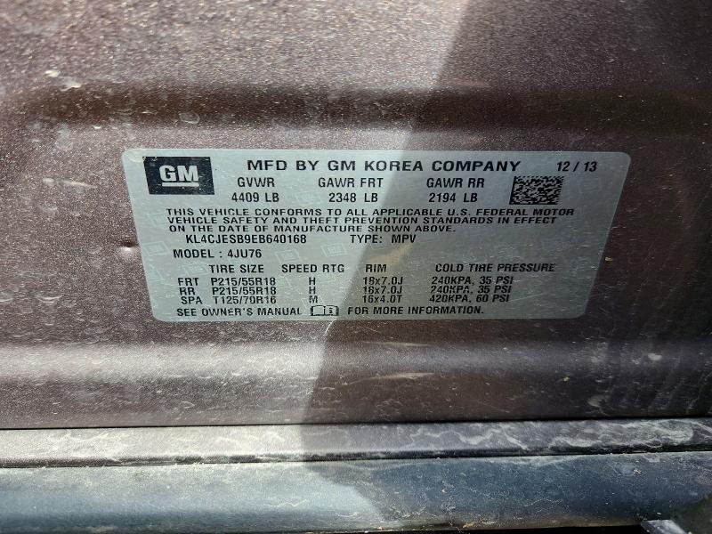52323276 :رقم المزاد ، KL4CJESB9EB640168 vin ، 2014 Buick Encore مزاد بيع