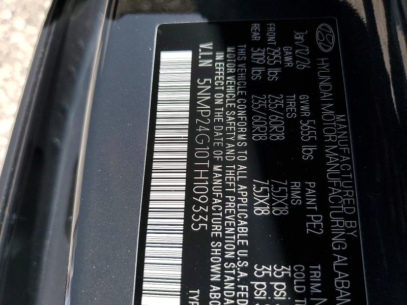 Продаж на аукціоні авто 2026 Hyundai Santa Fe, vin: 5NMP24G10TH109335, номер лоту: 53832696