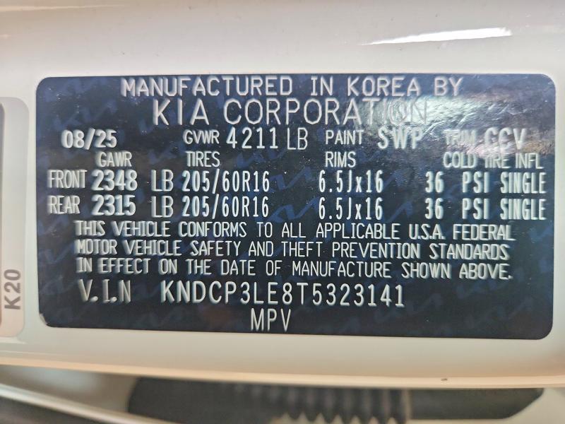 Aukcja sprzedaży 2026 Kia Niro, vin: KNDCP3LE8T5323141, numer aukcji: 54723826