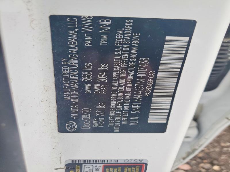 Продажа на аукционе авто 2021 Hyundai Elantra, vin: 5NPLM4AG7MH017438, номер лота: 54120056