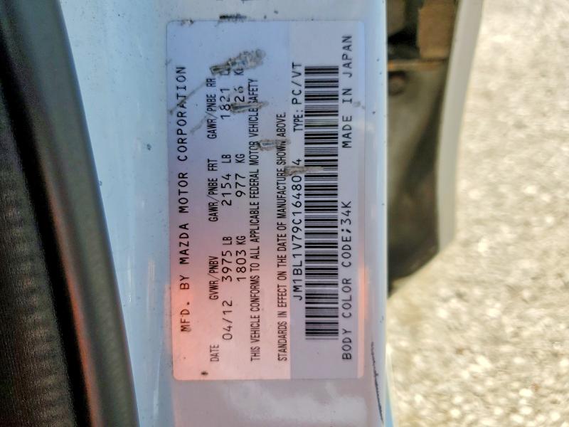 54973366 :رقم المزاد ، JM1BL1V79C1648074 vin ، 2012 Mazda 3 مزاد بيع