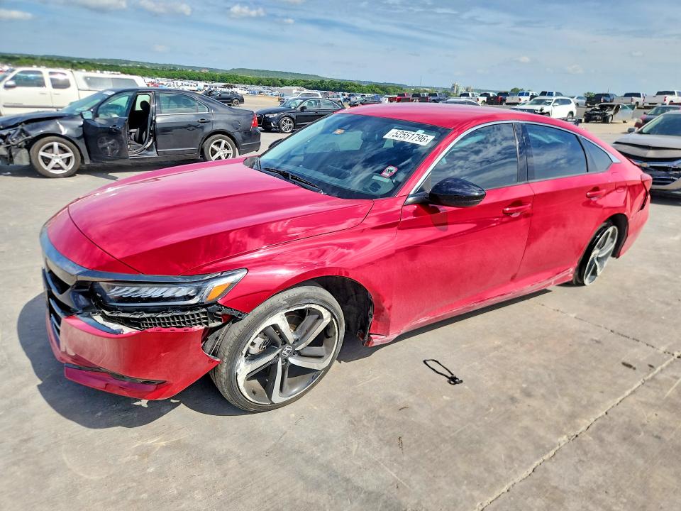 52551796 :رقم المزاد ، 1HGCV1F47MA000254 vin ، 2021 Honda Accord مزاد بيع