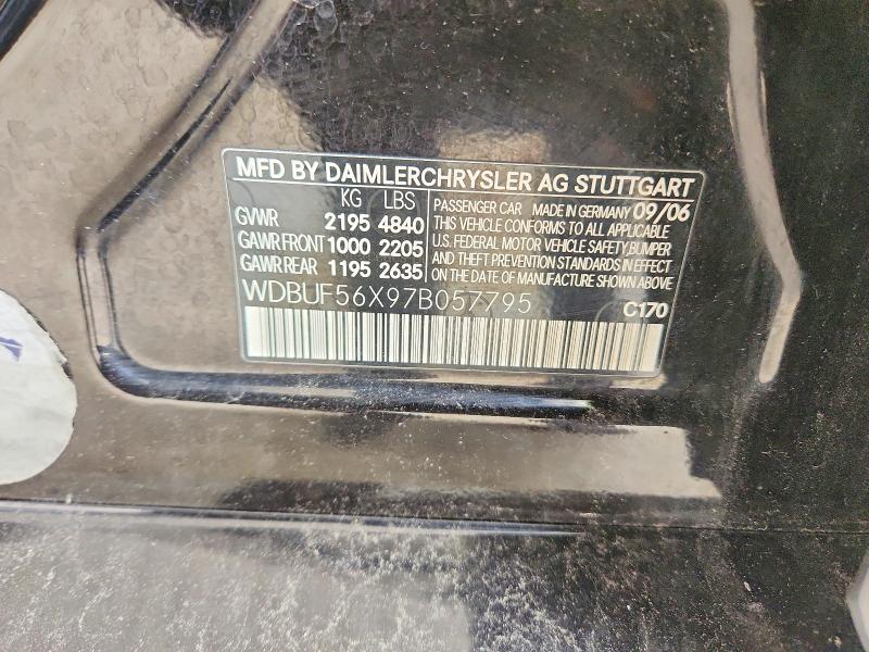 Продажа на аукционе авто 2007 Mercedes-benz E, vin: WDBUF56X97B057795, номер лота: 52688716