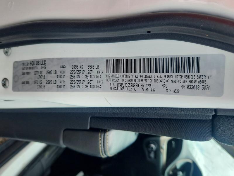 Продаж на аукціоні авто 2016 Jeep Cherokee, vin: 1C4PJMCS5GW299525, номер лоту: 55417196