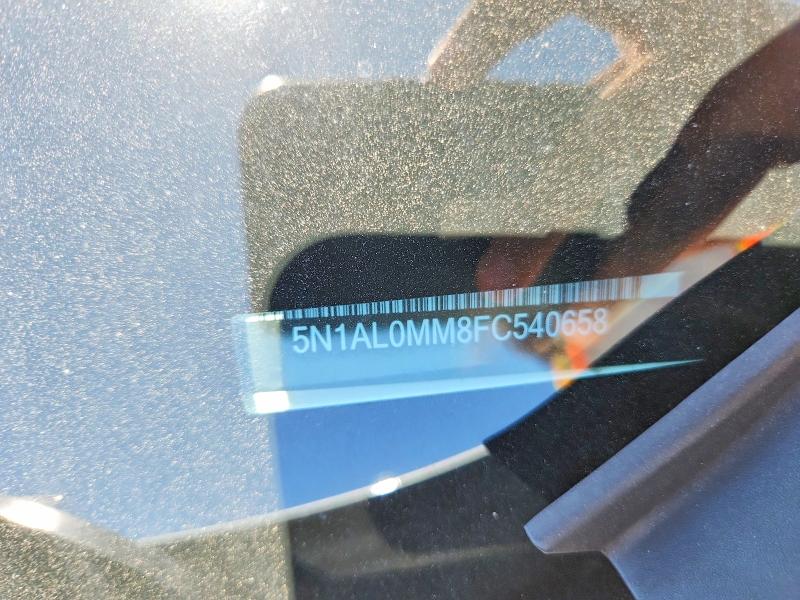 53588396 :رقم المزاد ، 5N1AL0MM8FC540658 vin ، 2015 Infiniti Qx60 مزاد بيع