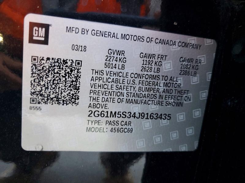 Продажа на аукционе авто 2018 Cadillac Xts, vin: 2G61M5S34J9163435, номер лота: 53105406