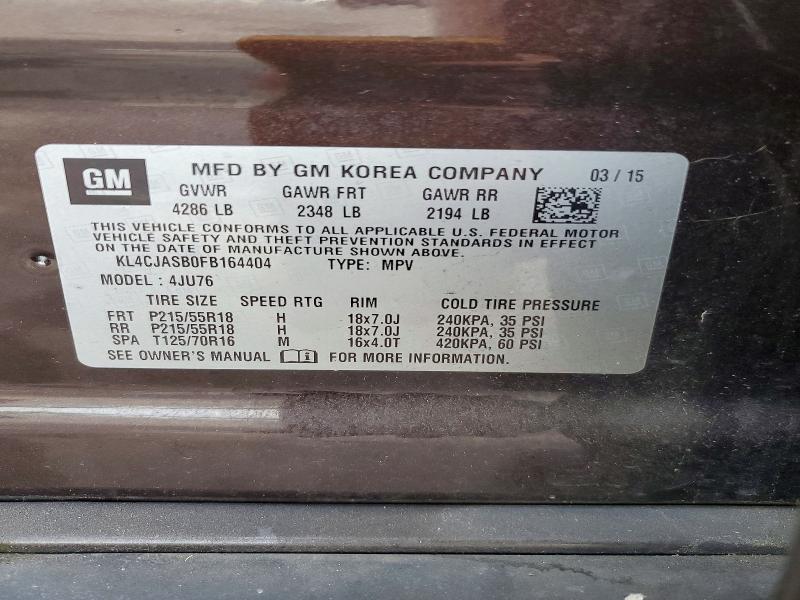 Продаж на аукціоні авто 2016 Buick Encore, vin: KL4CJASB0FB164404, номер лоту: 53379066
