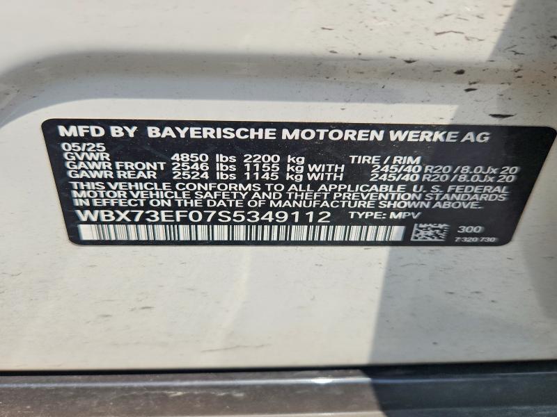 Продаж на аукціоні авто 2025 Bmw X1, vin: WBX73EF07S5349112, номер лоту: 53757256